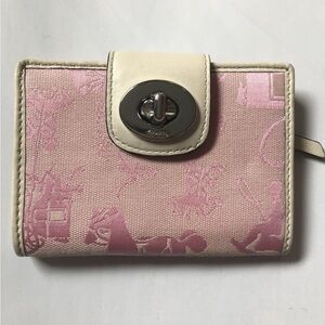 Authentic Coach Penelope Signature Turnlock Wallet